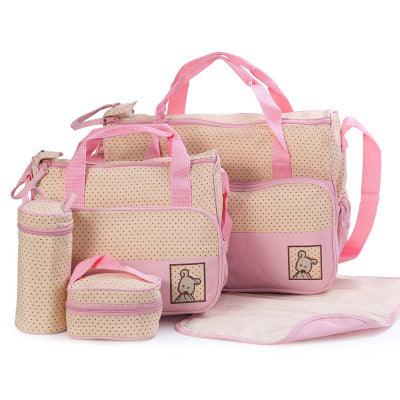 Baby Diaper Bag Suits For Mom Baby Bottle Holder Mother Mummy Stroller Maternity Nappy Bags Sets - Almoni Express