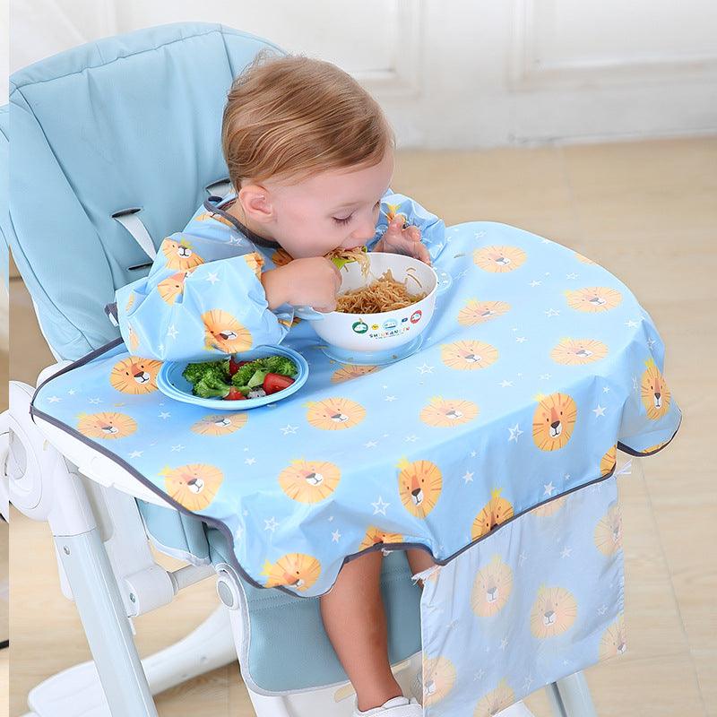 Baby Eating Dining Chair Bib Cover Anti-Dirty Feeding Clothing Gown - Almoni Express