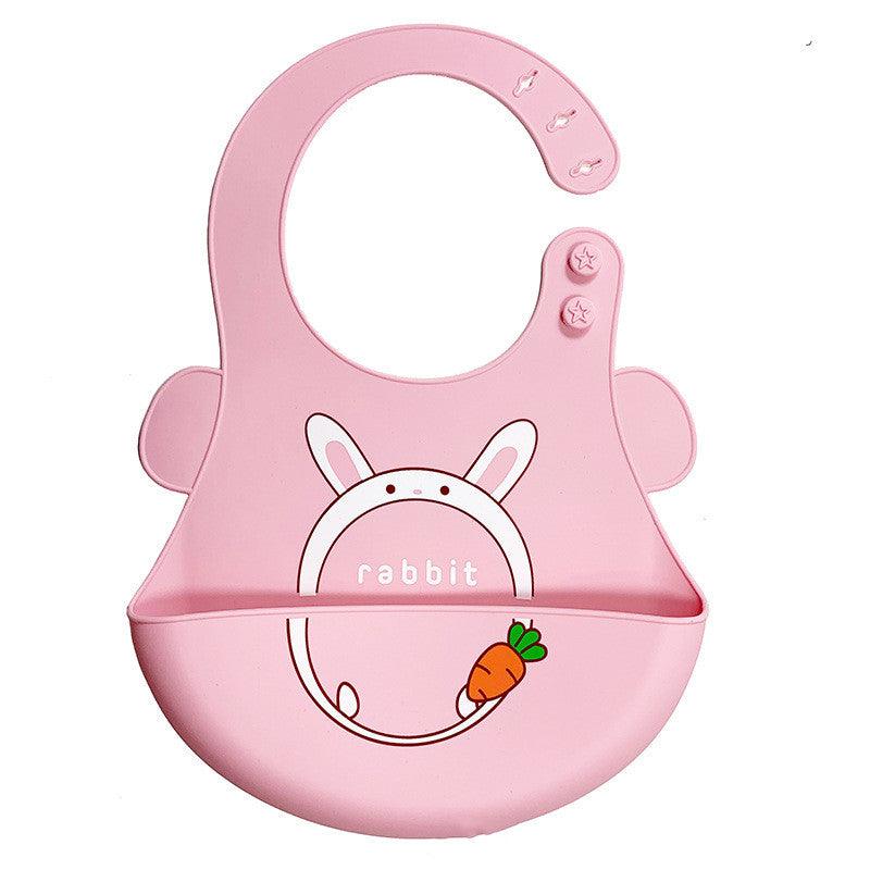 Baby Eating Silicone Bib Baby Stereo Waterproof - Almoni Express