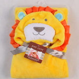 Baby fleece bath towel hooded towels bathrobe - Almoni Express