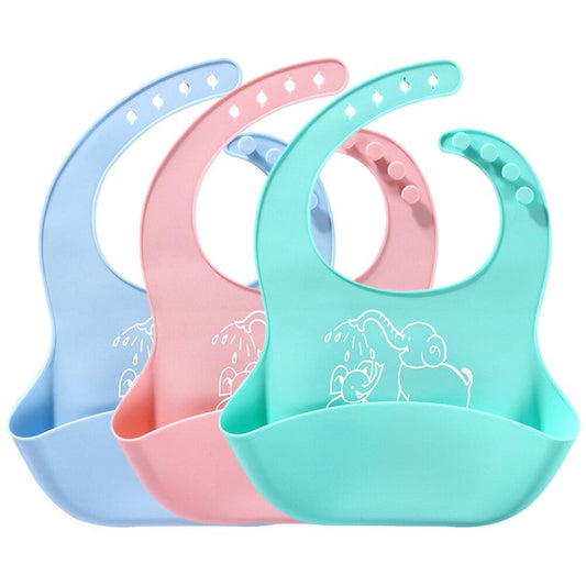 Baby food Bib baby meal silicone saliva bag - Almoni Express