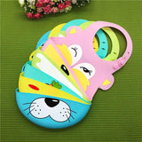 Baby food grade silicone food meal pockets Children's dinner pockets Waterproof disposable cartoon bibs Adjustable bibs - Almoni Express