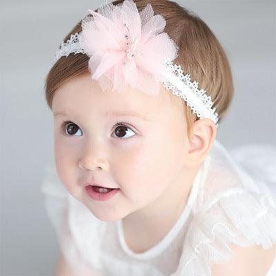 Baby hair band new Korean Korean Handmade flower children with baby hair wholesale - Almoni Express