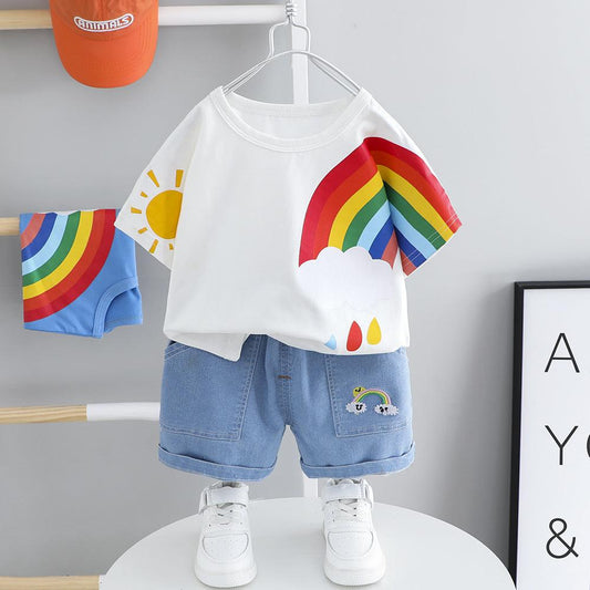 Baby Handsome Trendy Little Boy Summer Clothes - Almoni Express