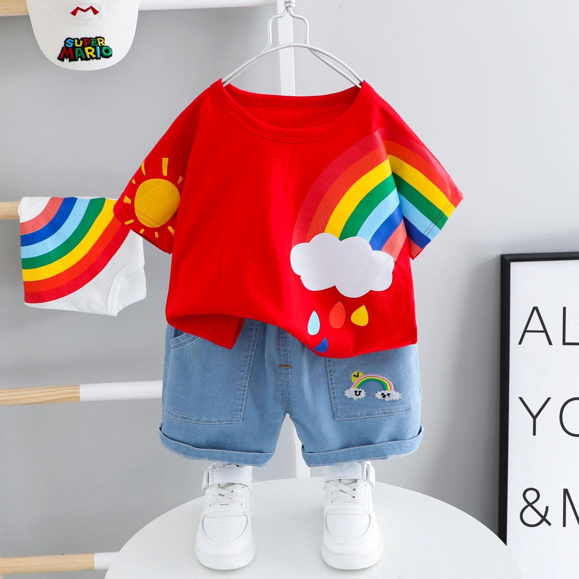 Baby Handsome Trendy Little Boy Summer Clothes - Almoni Express