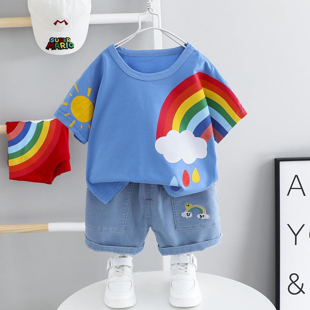 Baby Handsome Trendy Little Boy Summer Clothes - Almoni Express