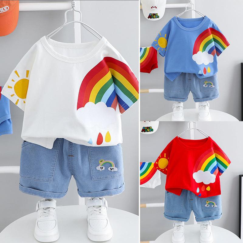 Baby Handsome Trendy Little Boy Summer Clothes - Almoni Express