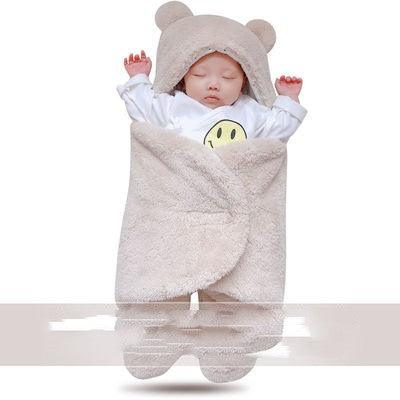 Baby Hold Newborn Thickened Out Wrap Swaddle Sleeping Bag - Almoni Express