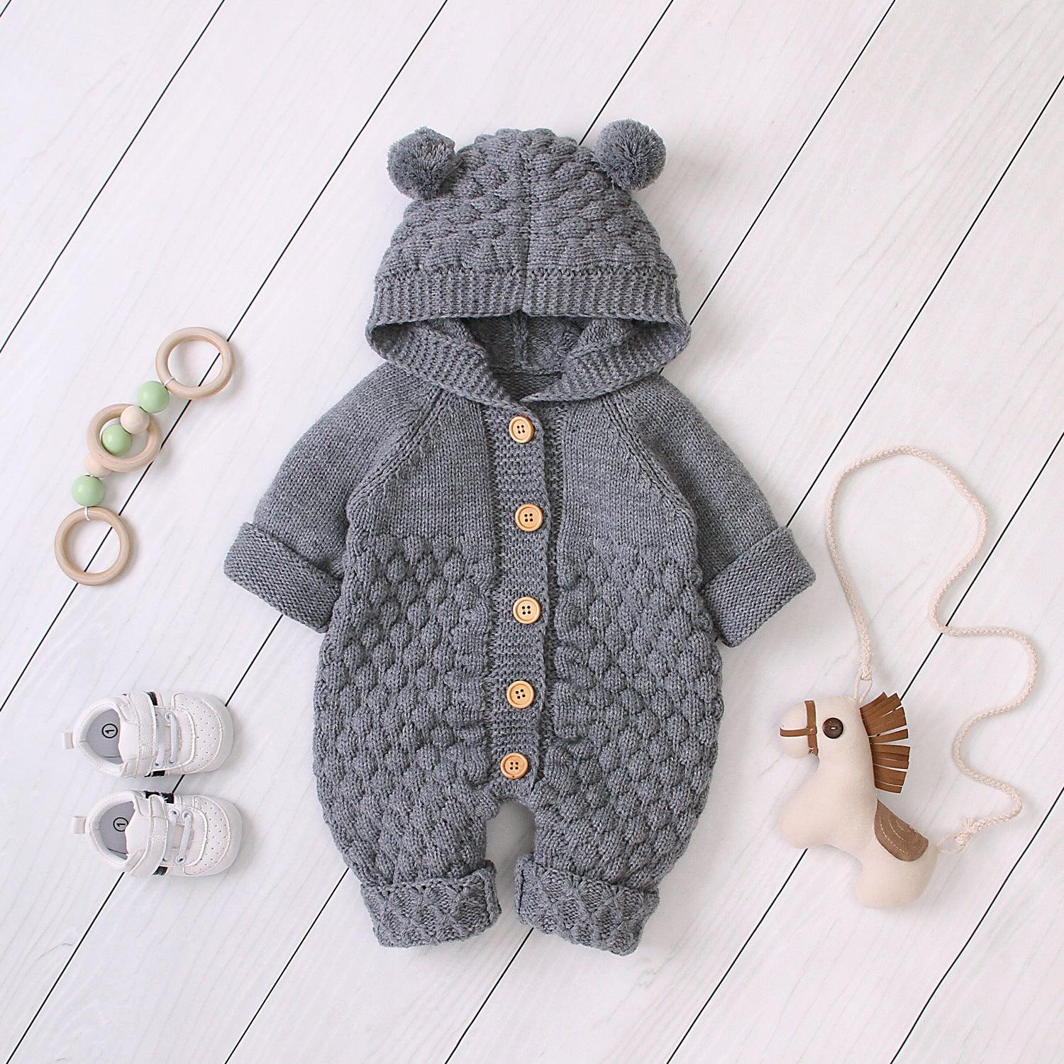 Baby knitted jumpsuit - Almoni Express