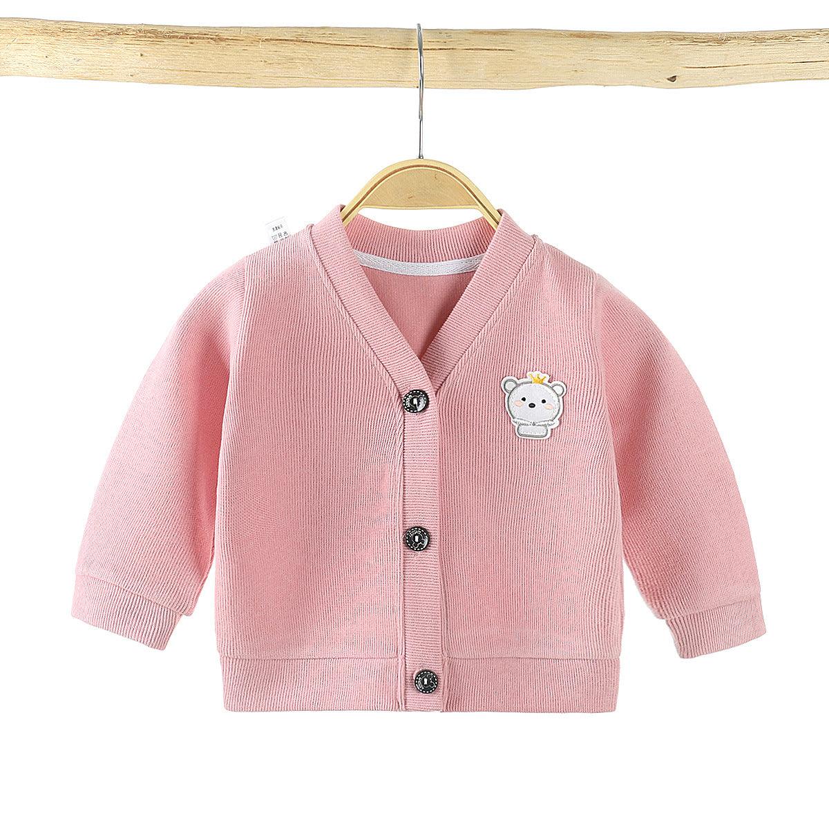 Baby Knitwear Cardigan Jacket Infant Clothing Girls - Almoni Express