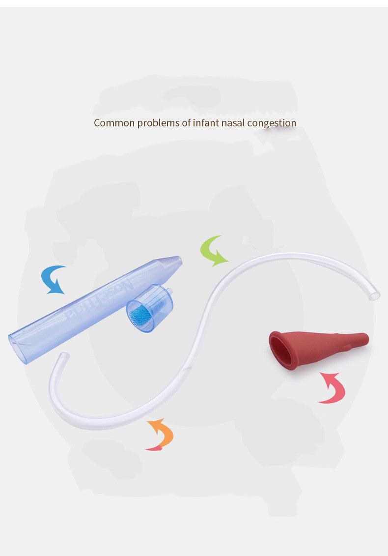 Baby Mouth Suction Nose Baby Cleaning Nose Anti-ride Nose Frida Nasal Aspirator Baby Health Care Medicine Dropper Accessories - Almoni Express