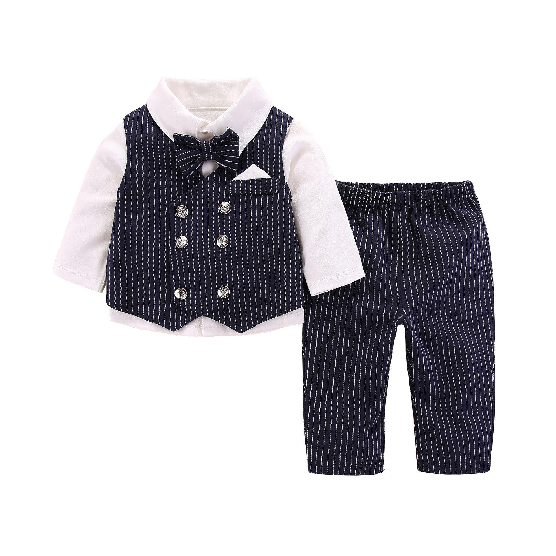 Baby new style gentleman handsome split clothes - Almoni Express