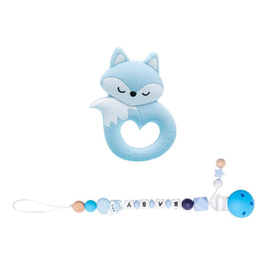 Baby pacifier chain baby silicone molar teether bite - Almoni Express