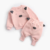 Baby Plus Velvet Sweater Suit - Almoni Express