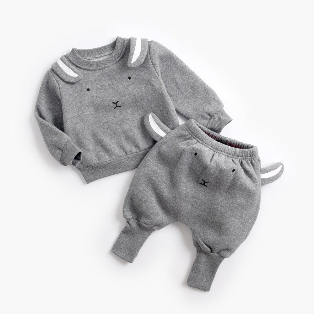 Baby Plus Velvet Sweater Suit - Almoni Express