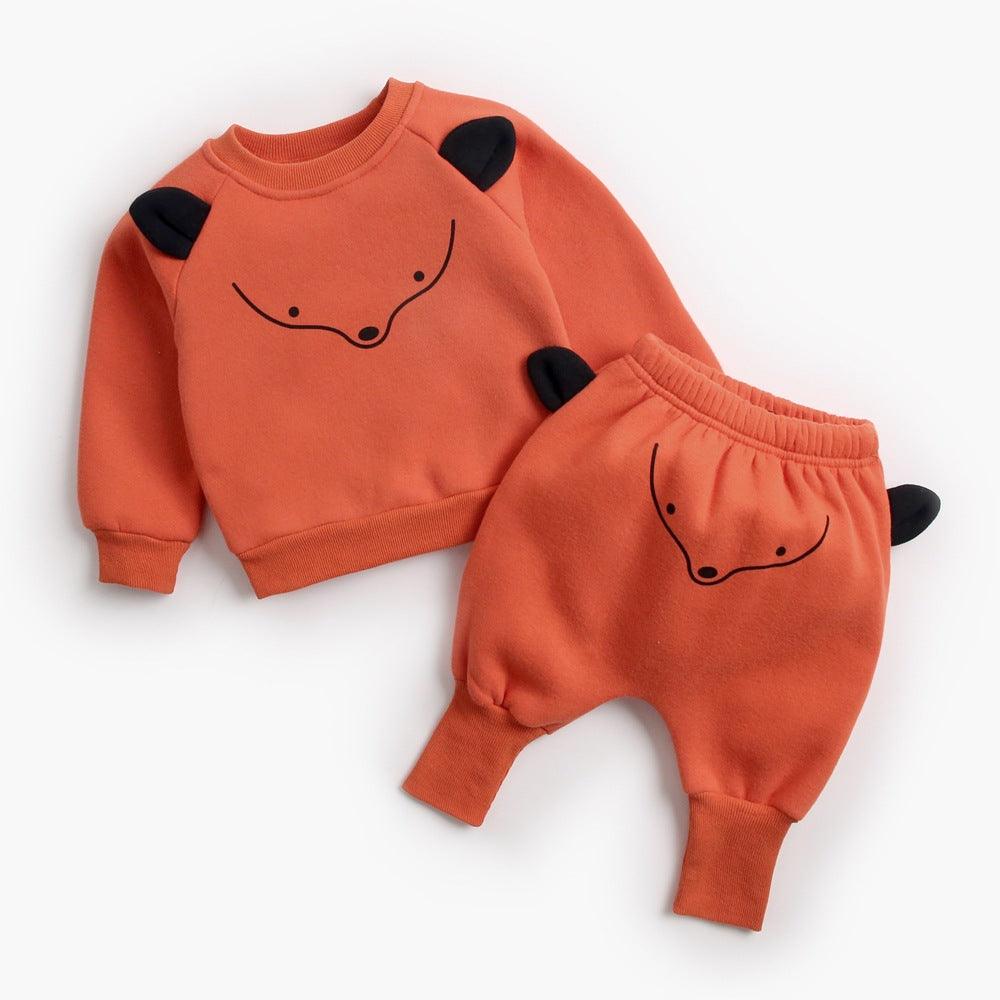 Baby Plus Velvet Sweater Suit - Almoni Express