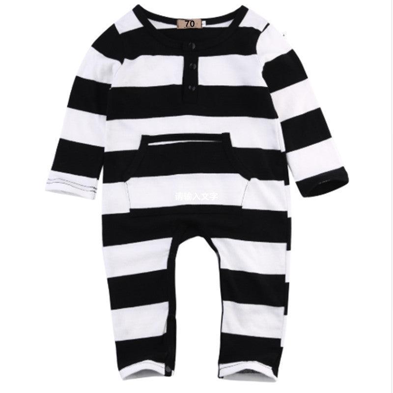 Baby pocket striped bodysuit - Almoni Express