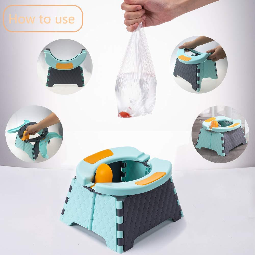 Baby Potty Training Seat Kids Toddler Outdoor Portable Folding Toilet Urinal Pot - Almoni Express