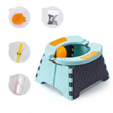 Baby Potty Training Seat Kids Toddler Outdoor Portable Folding Toilet Urinal Pot - Almoni Express