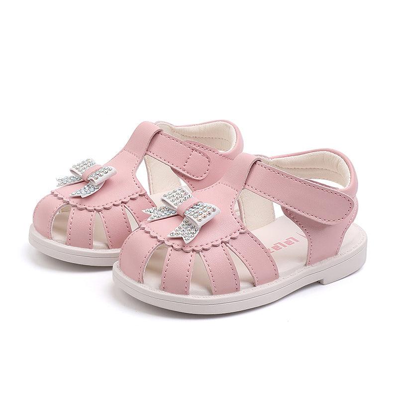 Baby Princess Shoes Girls Toddler Leather Sandals Baby Toddler Children's Shoes - Almoni Express