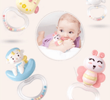 Baby Rattles Crib Mobiles Toy Holder Rotating Mobile Bed Bell Musical Box Projection Newborn Infant Baby Boy Toys - Almoni Express