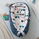 Baby Removable and Washable Bed Crib Portable Crib Travel Bed for Children Infant Kids Cotton Cradle - Almoni Express