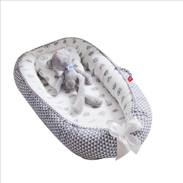 Baby Removable and Washable Bed Crib Portable Crib Travel Bed for Children Infant Kids Cotton Cradle - Almoni Express