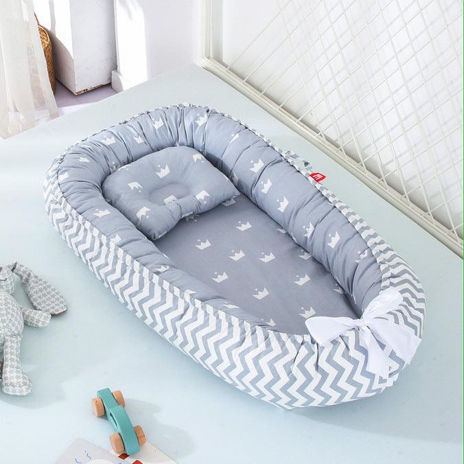 Baby Removable and Washable Bed Crib Portable Crib Travel Bed for Children Infant Kids Cotton Cradle - Almoni Express