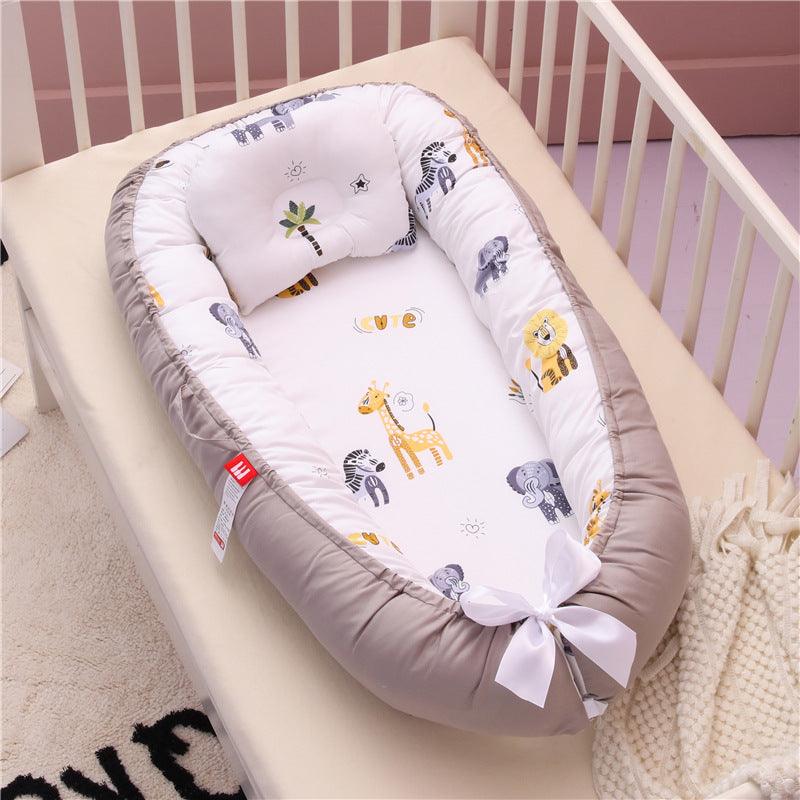 Baby Removable and Washable Bed Crib Portable Crib Travel Bed for Children Infant Kids Cotton Cradle - Almoni Express