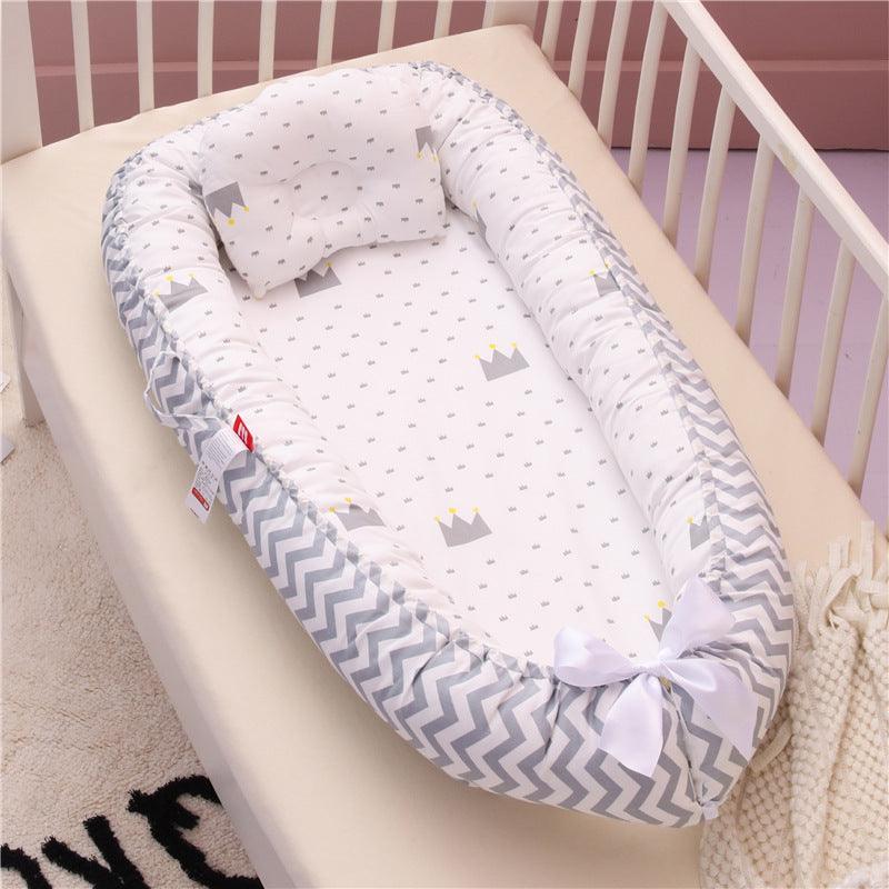 Baby Removable and Washable Bed Crib Portable Crib Travel Bed for Children Infant Kids Cotton Cradle - Almoni Express