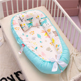 Baby Removable and Washable Bed Crib Portable Crib Travel Bed for Children Infant Kids Cotton Cradle - Almoni Express