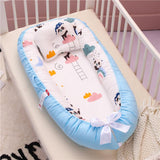 Baby Removable and Washable Bed Crib Portable Crib Travel Bed for Children Infant Kids Cotton Cradle - Almoni Express