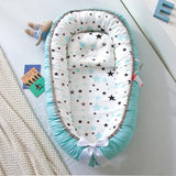 Baby Removable and Washable Bed Crib Portable Crib Travel Bed for Children Infant Kids Cotton Cradle - Almoni Express