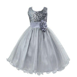 Baby Sequin Dress Flower Girl Wedding Princess Dress - Almoni Express