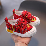 Baby Shoes Female 0-2 Years Old 1 Kids Canvas Shoes Boys Sneakers - Almoni Express