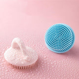 Baby Shower Brush To Remove Dandruff Silicone Scrubbing Cotton Shampoo Artifact - Almoni Express