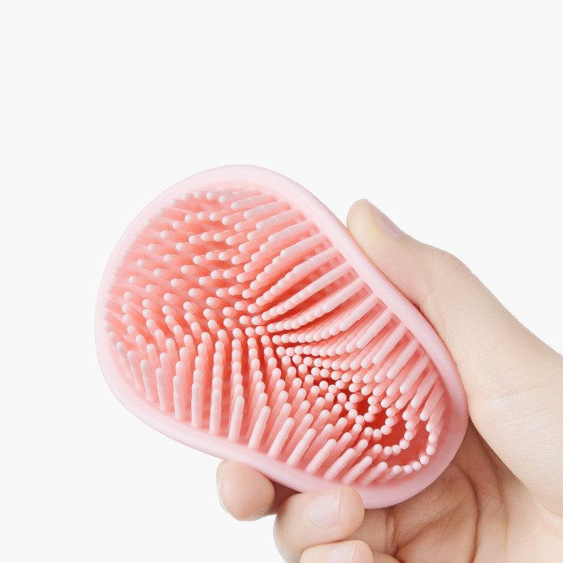 Baby Shower Brush To Remove Dandruff Silicone Scrubbing Cotton Shampoo Artifact - Almoni Express