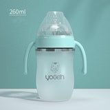 Baby Silicone Soft Anti-Drop Bottle With Straw - Almoni Express