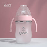 Baby Silicone Soft Anti-Drop Bottle With Straw - Almoni Express