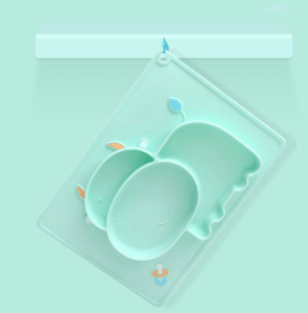 Baby Silicone Suction Cup Dishes Cartoon Learning Bowl Infant Feeding Bowls - Almoni Express