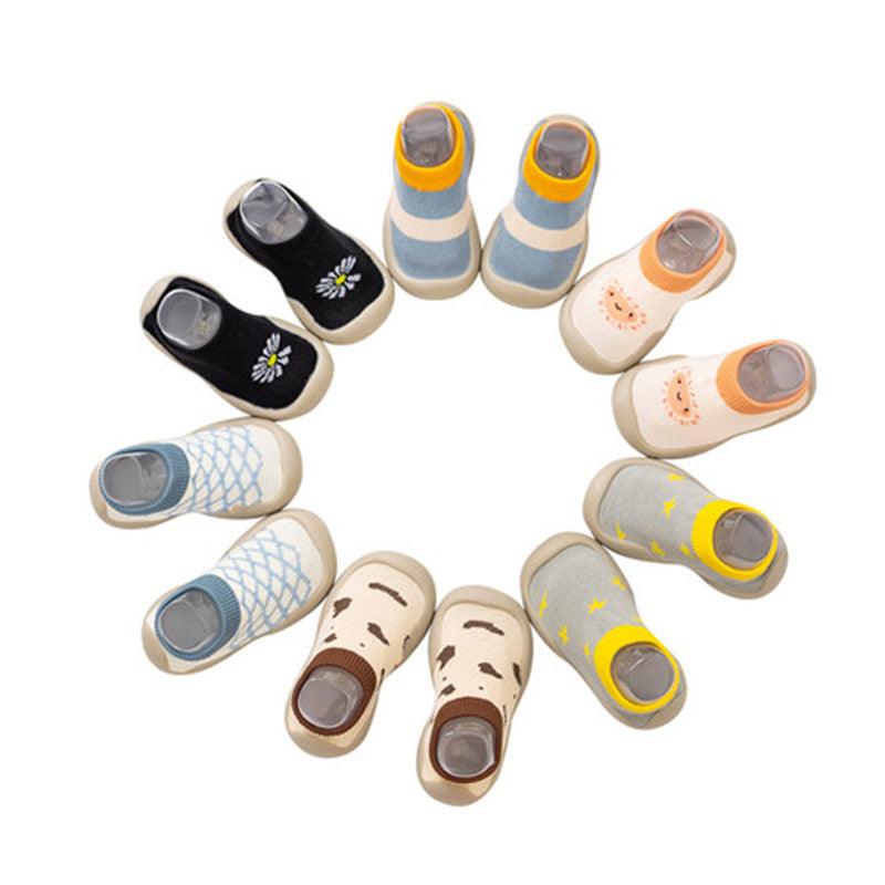 Baby Sock Shoes Spring And Autumn Soft Bottom Non-slip - Almoni Express