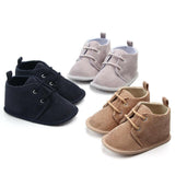 Baby solid color baby shoes toddler shoes - Almoni Express