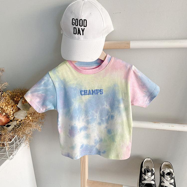 Baby Tie-Dye Short Sleeve T-shirt - Almoni Express