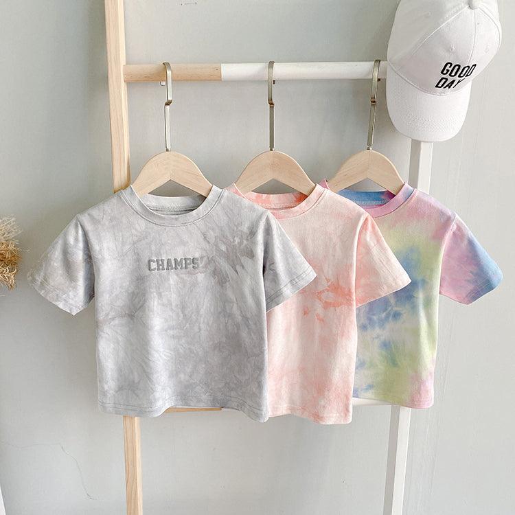 Baby Tie-Dye Short Sleeve T-shirt - Almoni Express