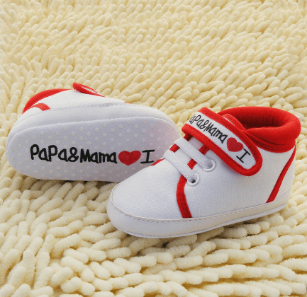 Baby toddler shoes love dad and mom - Almoni Express