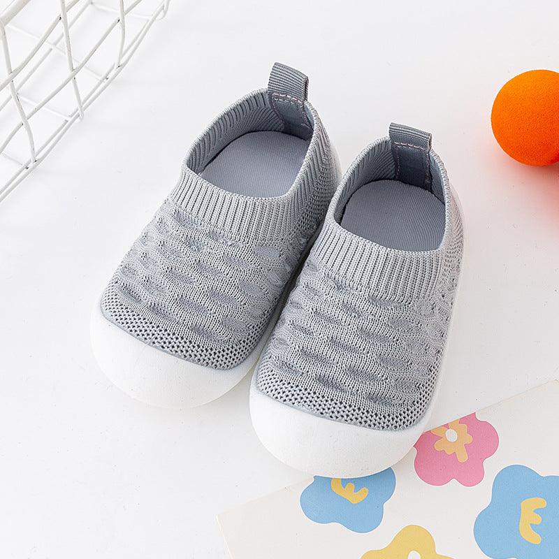 Baby Toddler Shoes Soft Sole Fly Knit Mesh Surface Breathable - Almoni Express