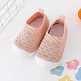 Baby Toddler Shoes Soft Sole Fly Knit Mesh Surface Breathable - Almoni Express