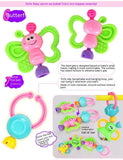 Baby Toys 3-6-12 Months Newborn Rattle 0-1 Year Old Baby Early Childhood Education Toddler Rattle Teether - AL MONI EXPRESS