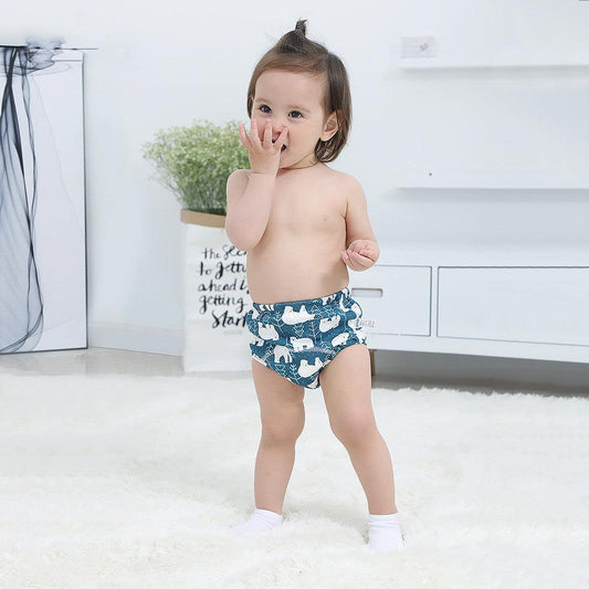 Baby training learning pants baby gauze diaper pants - Almoni Express