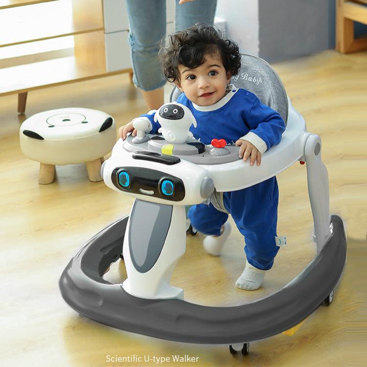 Baby Walker Anti-O-leg Baby Children's Multi-functional Anti-rollover Walker - Almoni Express